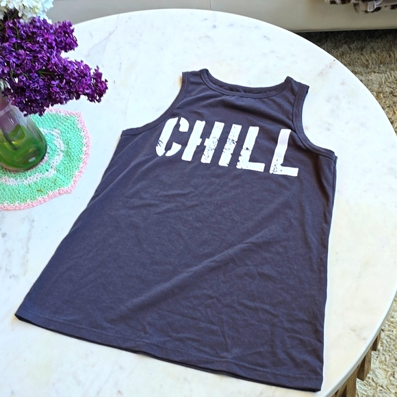 Boutique  Private Label gray chill muscle tank size medium - Picture 6 of 8
